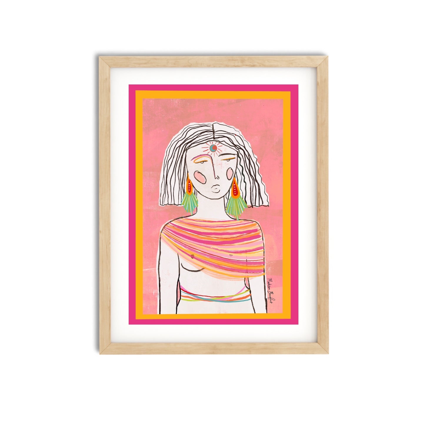 'Isis' Print | Pink